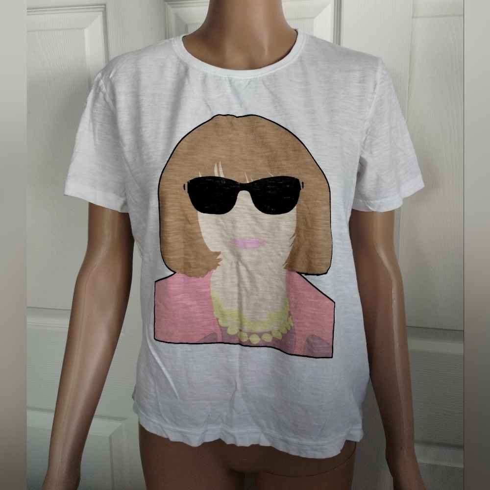 Eleven Paris White Graphic Tee XS